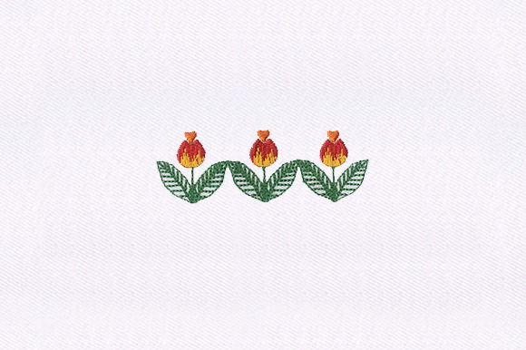 Leaves Flower Border Review for Boutique Apparel